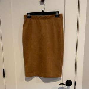 T Tahari Tan Pencil Skirt
